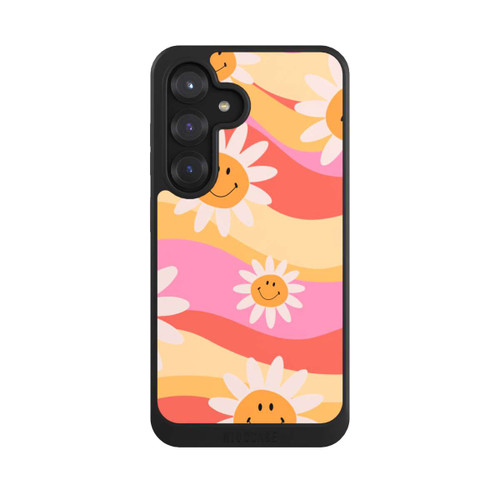 Samsung Galaxy S25 NIVOcore Retro Smiles Orange Colorful