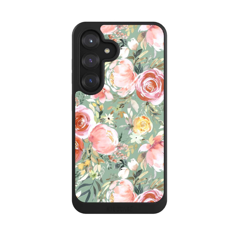 Galaxy S25 NIVOcore Pastellfarbener Pfingstrosenstrauß