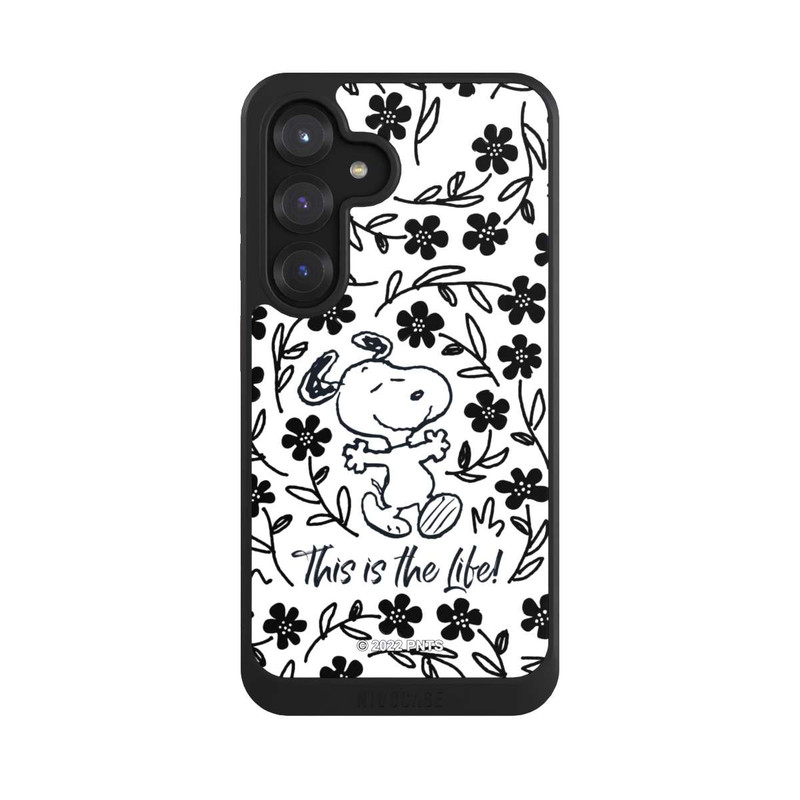 Galaxy S25 NIVOcore Snoopy schwarz und weiß This Is The Life