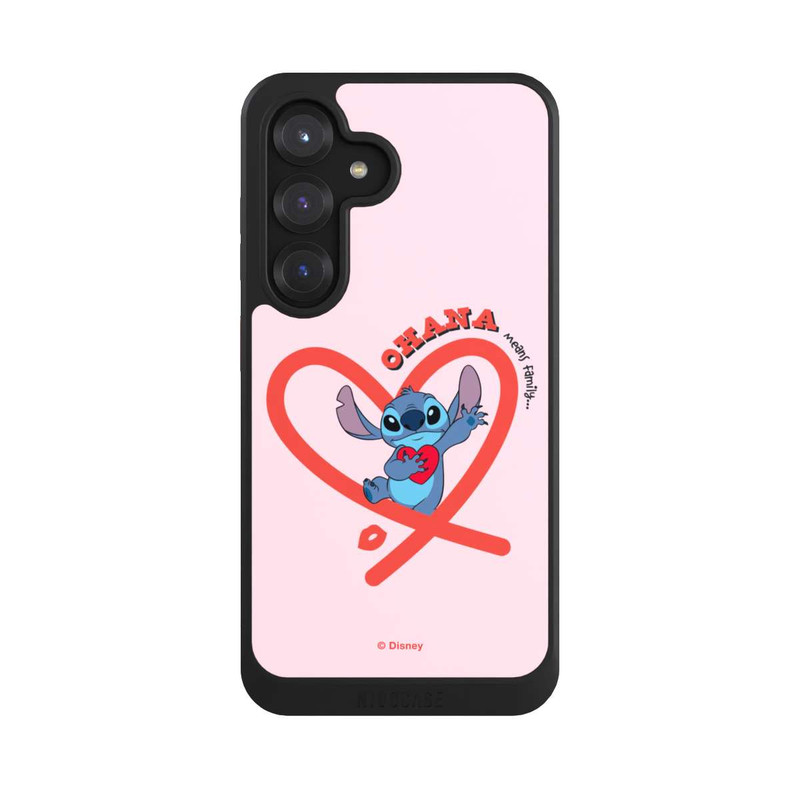 Galaxy S25 NIVOcore Stitch Ohana Cœur rose