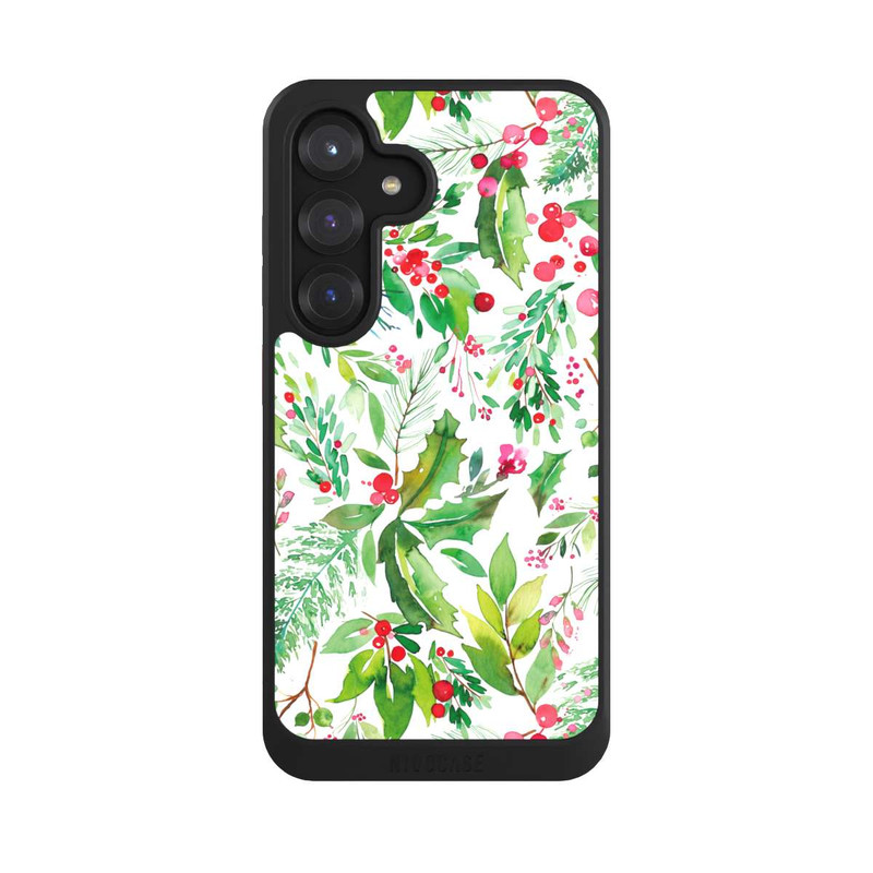 Galaxy S25 NIVOcore Christmas Holly Holiday Nature