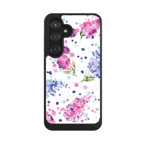 Samsung Galaxy S25 NIVOcore Hortensien Lila und Rosa Blumen