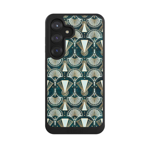 Samsung Galaxy S25 NIVOcore Art Deco Green Pattern