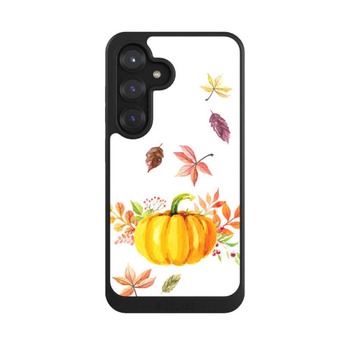 Samsung Galaxy S25 NIVOcore Pumpkin-weißer Hintergrund 