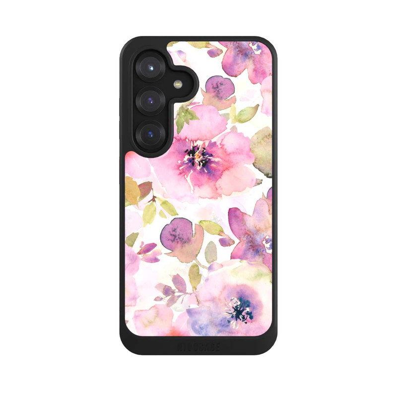 Galaxy S25 NIVOcore Papier Peint Fleurs Roses