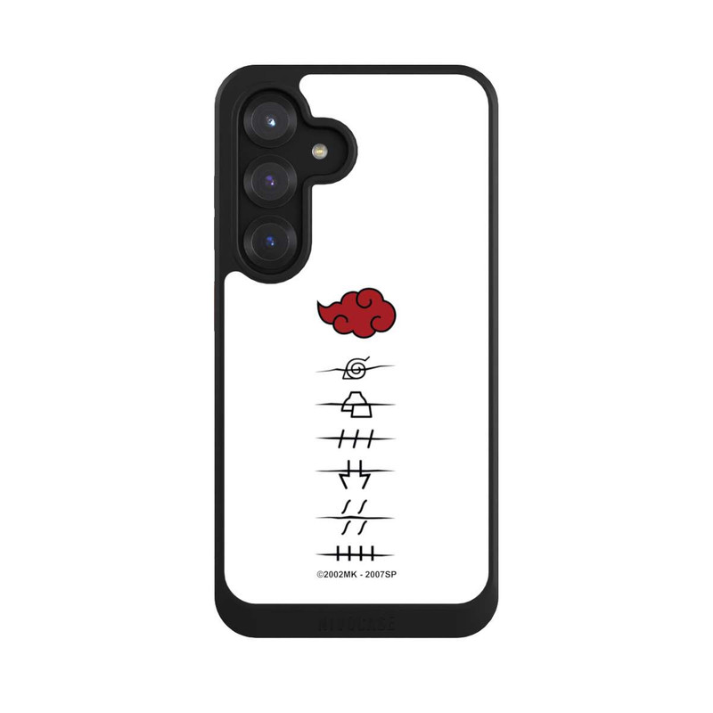 Galaxy S25 NIVOcore Akatsuki Mitgliedersymbole Weiß