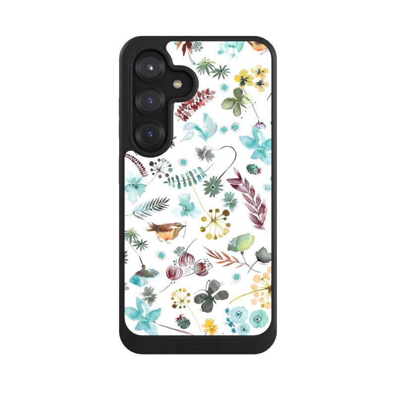 Galaxy S25 NIVOcore Botanischer Schmetterling Natur Blau