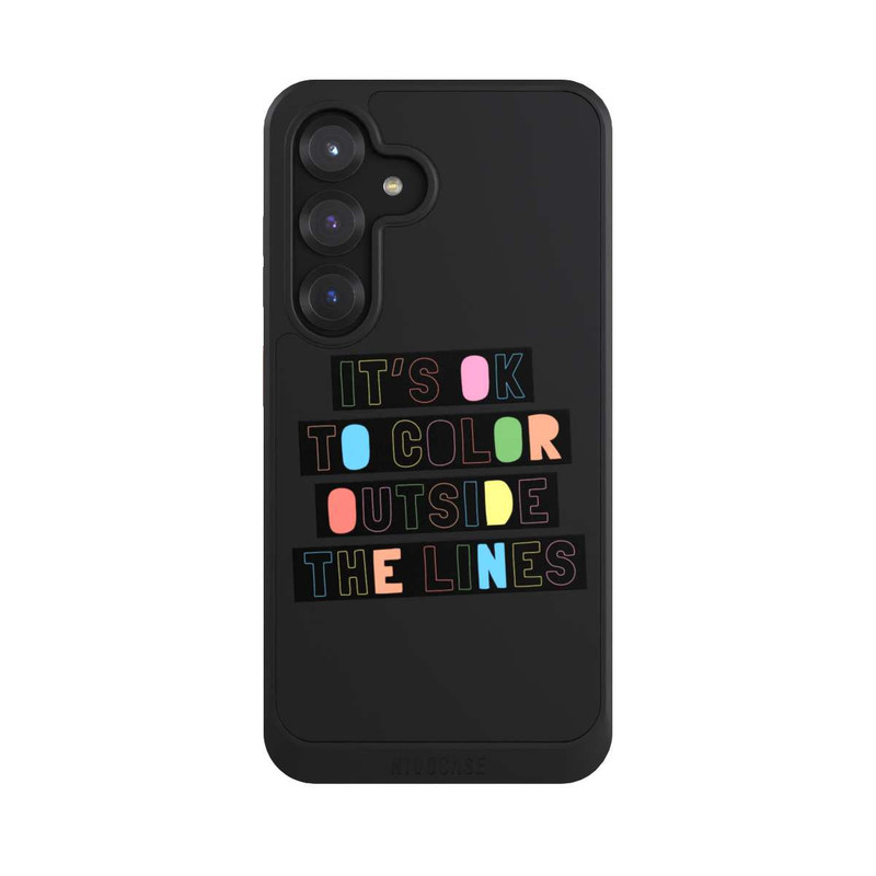 Galaxy S25 NIVOcore Color Outside The Line Transparent