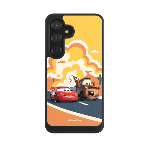 Samsung Galaxy S25 NIVOcore Disney Cars Lightning McQueen Und Hook on the Road