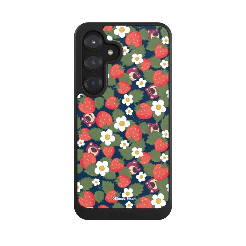 Galaxy S25 NIVOcore Lotso Toy Story Strawberry Flower Pattern