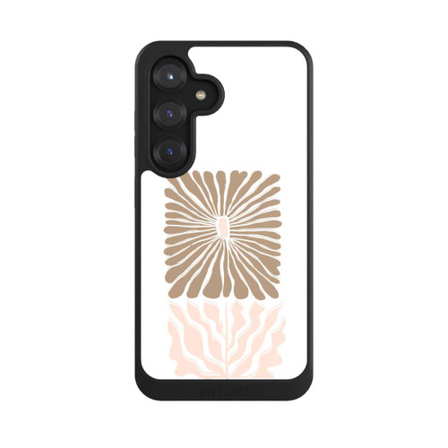 Samsung Galaxy S25 NIVOcore Eckige Blume Hellbraun