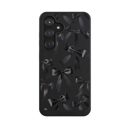 Samsung Galaxy S25 NIVOcore Schwarze Satinschleifen