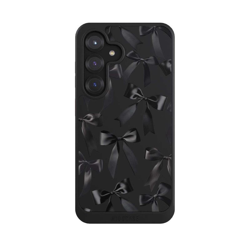 Galaxy S25 NIVOcore Schwarze Satinschleifen