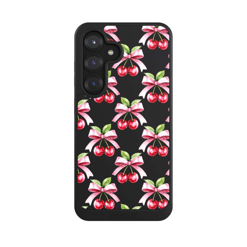 Galaxy S25 NIVOcore Cherry Bow Art with AI