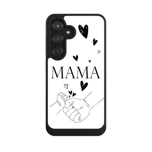 Samsung Galaxy S25 NIVOcore Muttertag Line Art Hände Schwarz Weiß