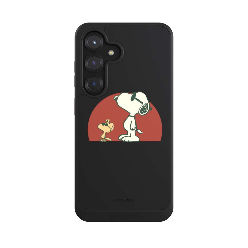 Galaxy S25 NIVOcore Snoopy Woodstock Far Out transparent