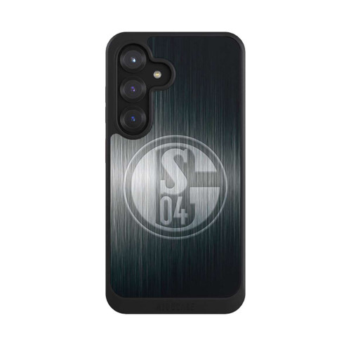 Samsung Galaxy S25 NIVOcore Schalke 04 Metall Look