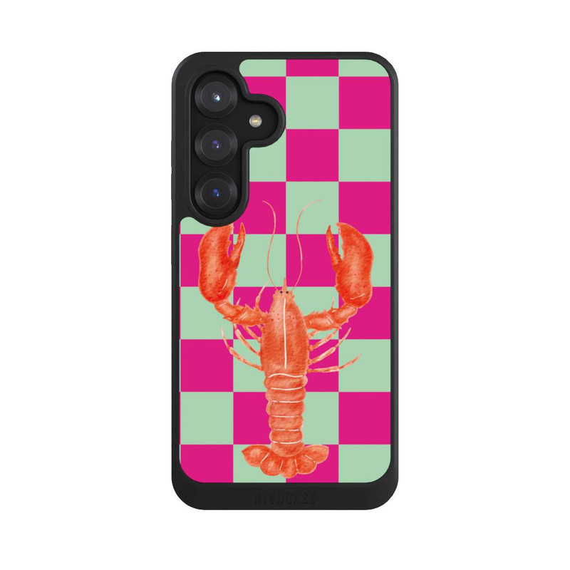 Galaxy S25 NIVOcore Pink Checkers Lobster