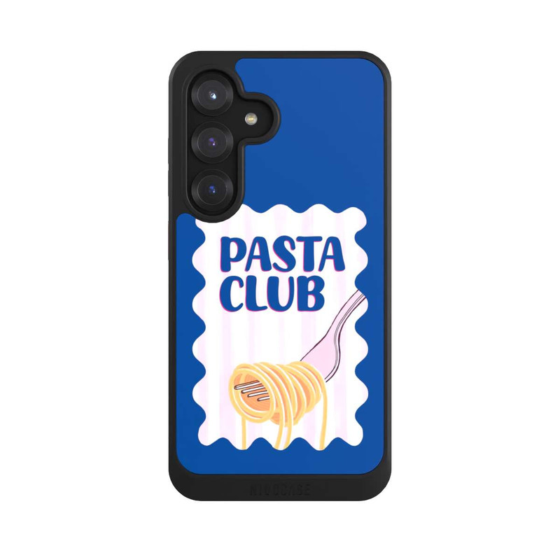 Galaxy S25 NIVOcore Pasta Club in Blue and Pink