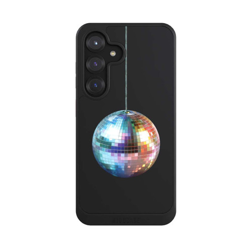 Samsung Galaxy S25 NIVOcore Discokugel Party Blau Gold Transparent mit KI