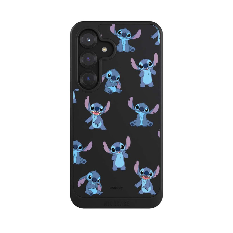 Galaxy S25 NIVOcore Stitch Faces Pattern Transparent