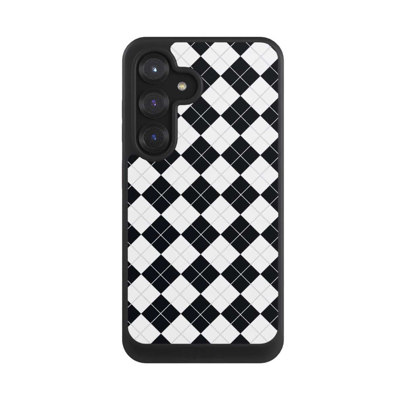 Galaxy S25 NIVOcore Poloshirt Karo Look