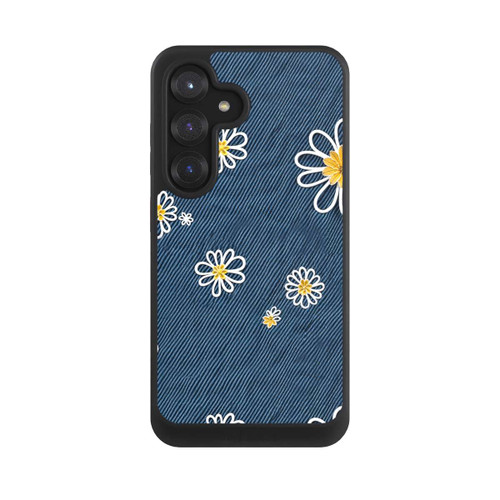 Samsung Galaxy S25 NIVOcore Jeans Flowers Pattern with AI
