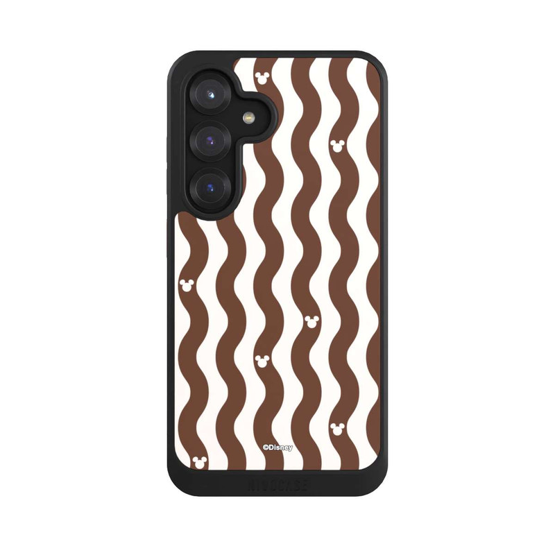 Galaxy S25 NIVOcore Mickey Mouse Brown Pattern Waves