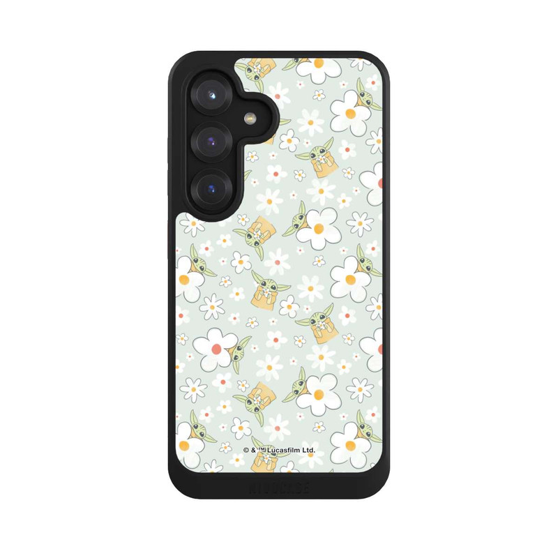 Galaxy S25 NIVOcore Baby Yoda Flower Pattern