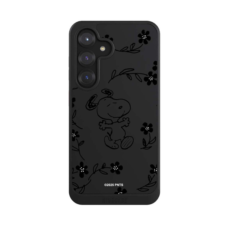 Galaxy S25 NIVOcore Snoopy und Flowers Transparent