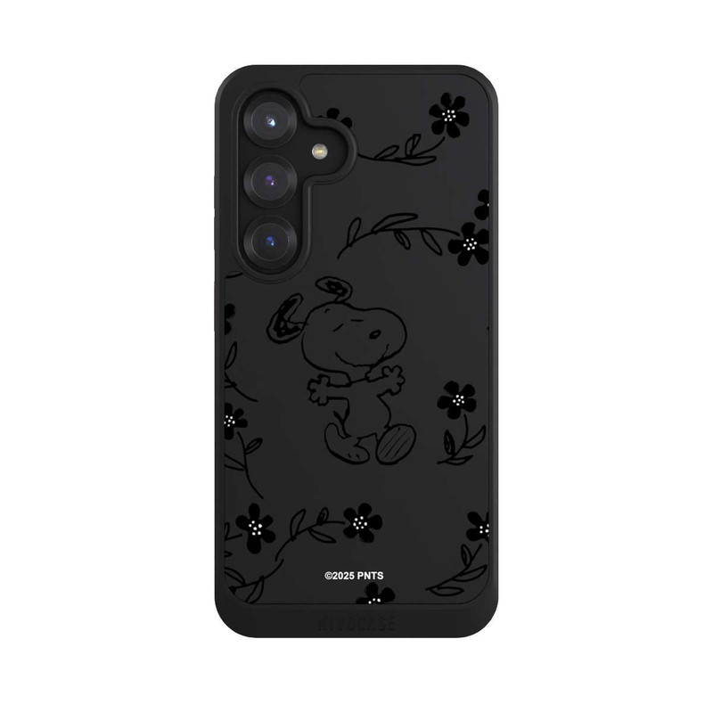 Galaxy S25 NIVOcore Snoopy und Flowers Transparent