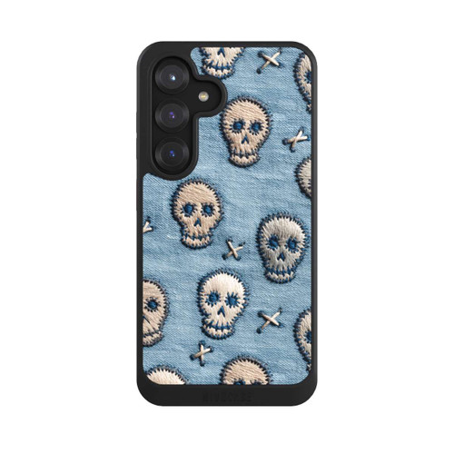 Samsung Galaxy S25 NIVOcore Skulls on Jeans Pattern