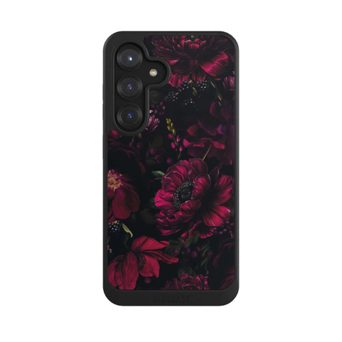 Samsung Galaxy S25 NIVOcore Dunkle Rote Blumen Liebe