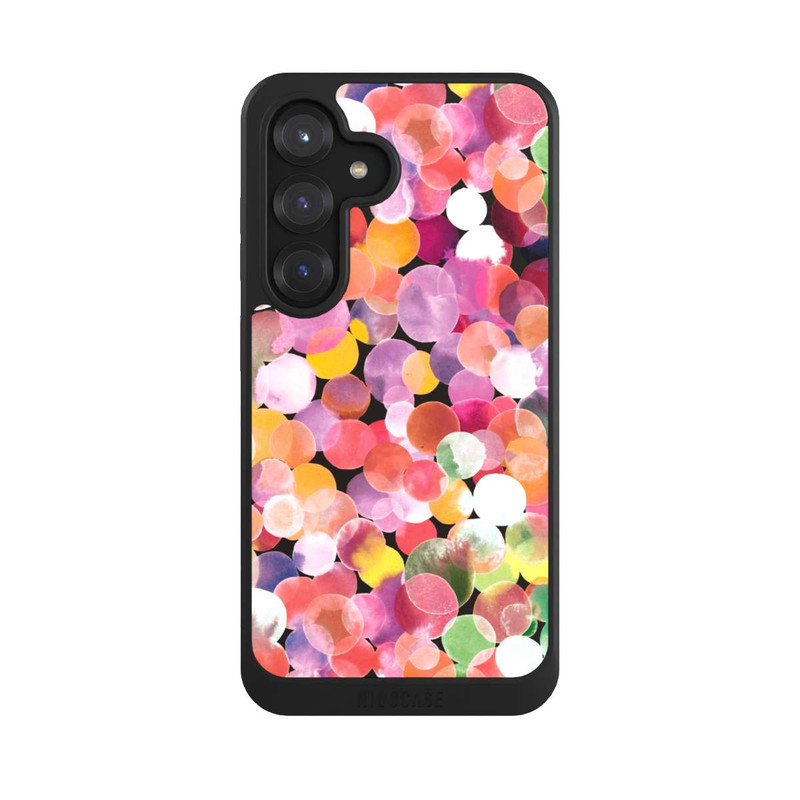 Galaxy S25 NIVOcore Colorful Watercolor Dots