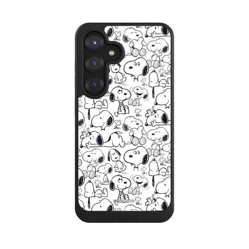 Galaxy S25 NIVOcore Classic Snoopy Pattern White