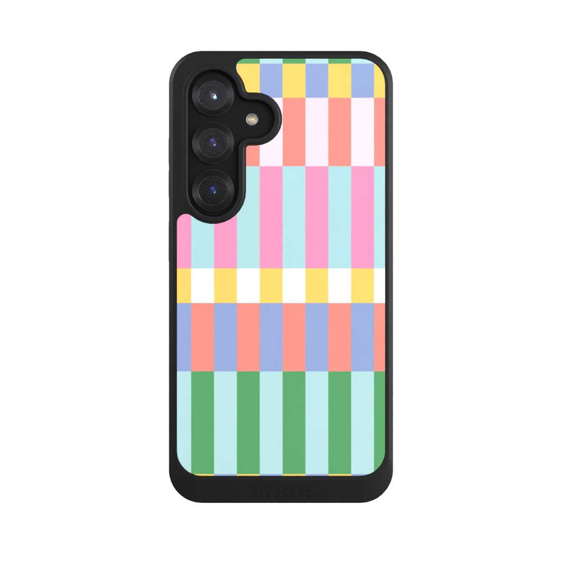 Galaxy S25 NIVOcore Checked Theme Pastel
