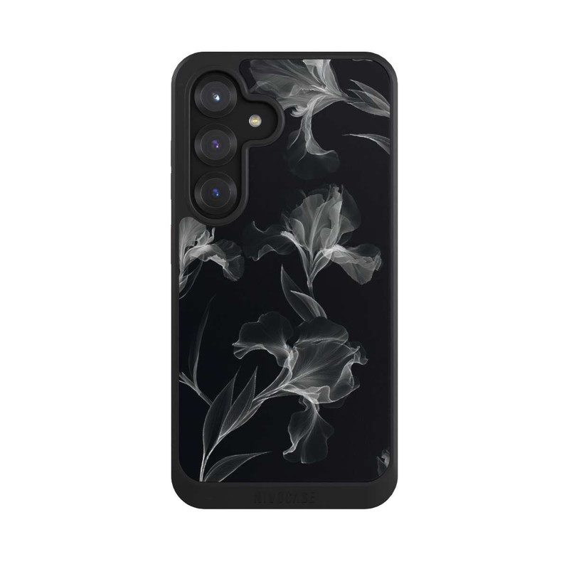 Galaxy S25 NIVOcore Blumen Schwarz-Weiß Röntgenaufnahme
