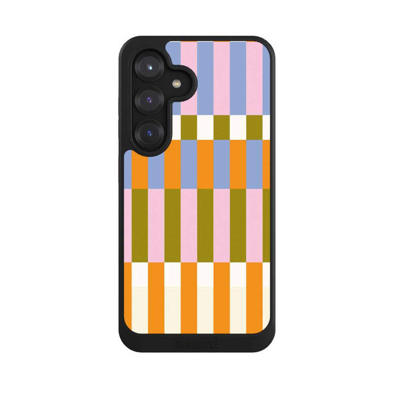 Galaxy S25 NIVOcore Thème à Carreaux Colorés et Audacieux