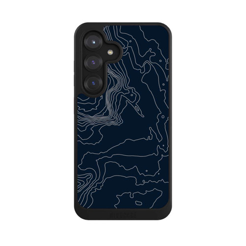 Samsung Galaxy S25 NIVOcore Berg Höhenlinien Dunkel