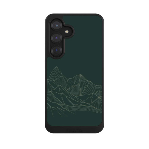 Samsung Galaxy S25 NIVOcore Berg Line Art Grün