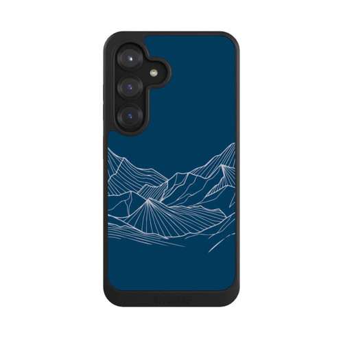 Samsung Galaxy S25 NIVOcore Blue Mountain Contour Lines