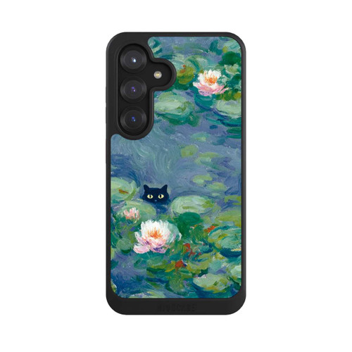 Samsung Galaxy S25 NIVOcore Katze im Teich Monet Gemälde Impressionismus