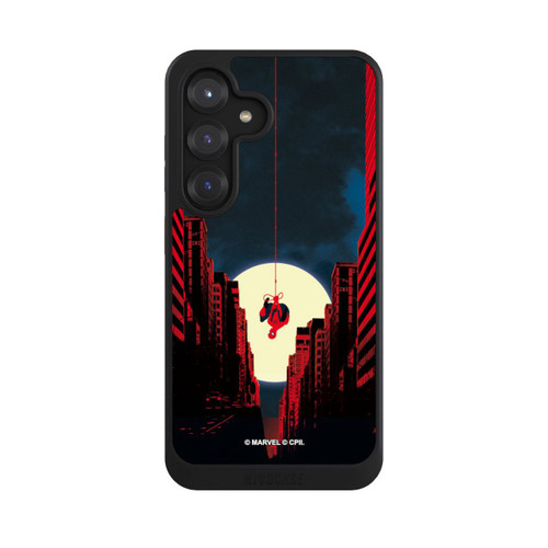 Samsung Galaxy S25 NIVOcore Spider-Man Marvel between Skyscrapers