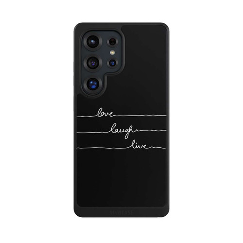 Samsung Galaxy S25 Ultra NIVOcore Love Laugh Live weiß/schwarz