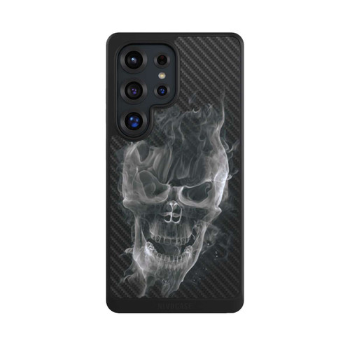 Samsung Galaxy S25 Ultra NIVOcore rauchender Totenkopf Carbon