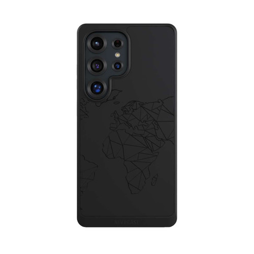 Samsung Galaxy S25 Ultra NIVOcore Polygon Map Black transparent