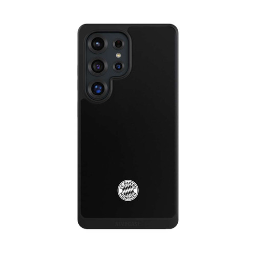 Samsung Galaxy S25 Ultra NIVOcore Klassisches FCB Logo Klein - Weiß auf Schwarz