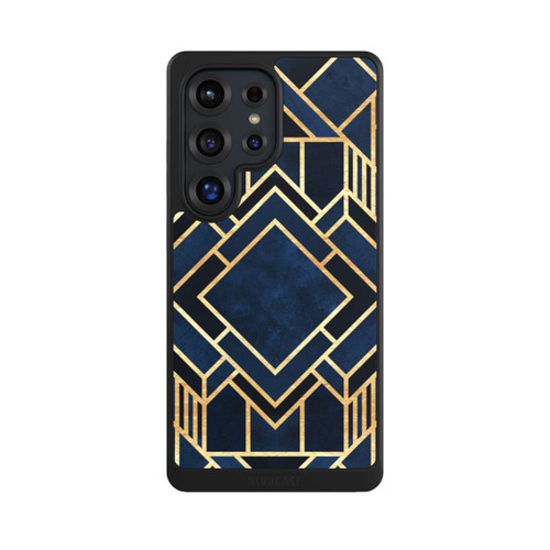 Samsung Galaxy S25 Ultra NIVOcore Kunst Deko Blau Golddruck