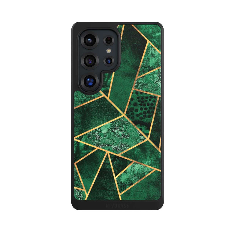 Galaxy S25 Ultra NIVOcore Deep Emerald Gold Print