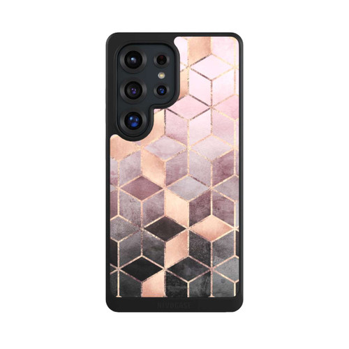 Samsung Galaxy S25 Ultra NIVOcore Pink-grauer Farbverlauf Würfel Druck